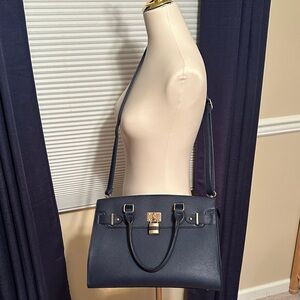 Elegant Navy Blue Handbag or Crossbody